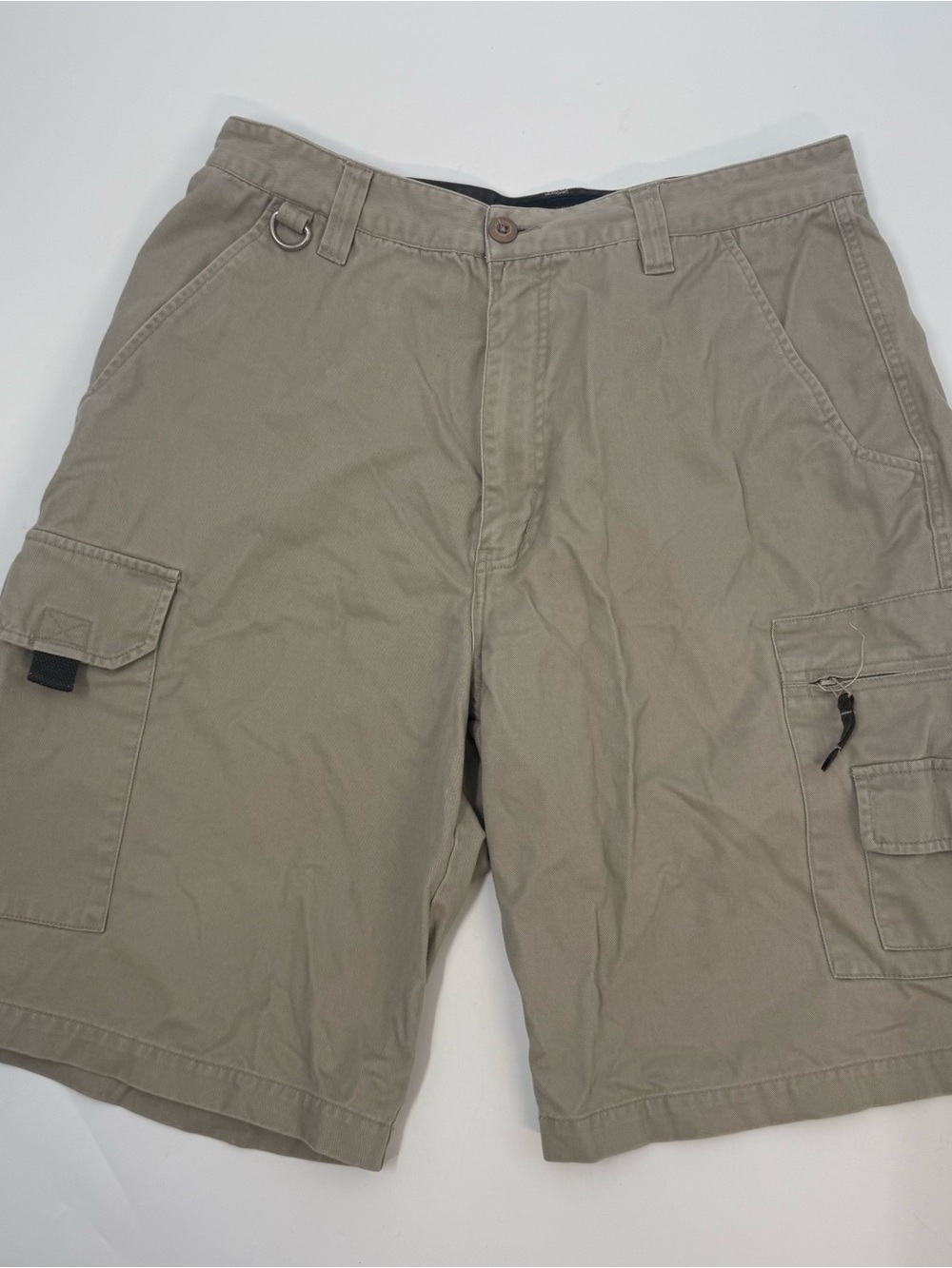 Men's Cargo Shorts in Taupe with Utility Pockets